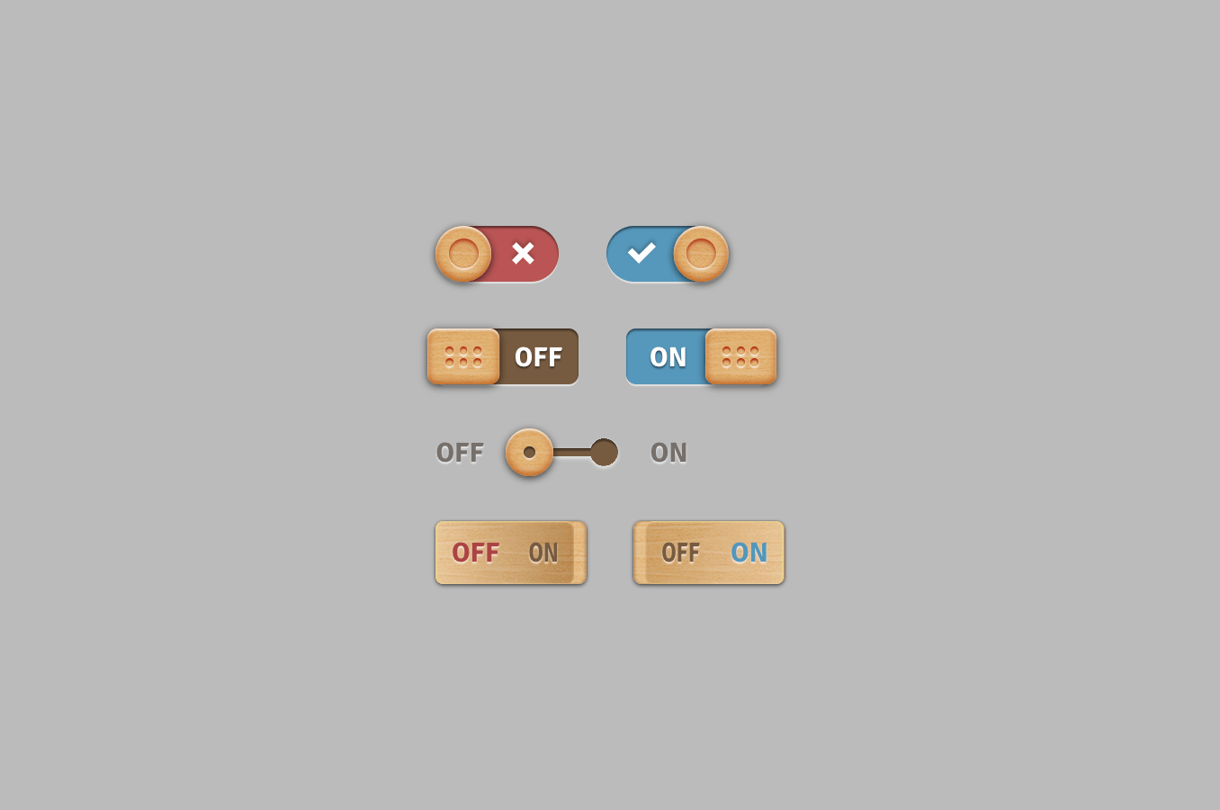 Wooden toggles code snippet