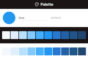 Palette color tool