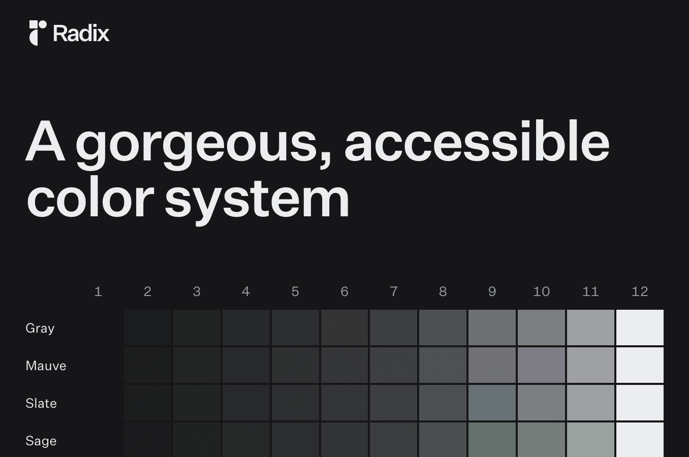 Radix UI Colors website