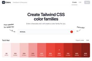 UI Colors tool website
