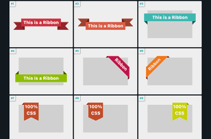 CSS ribbon shapes CSS tool