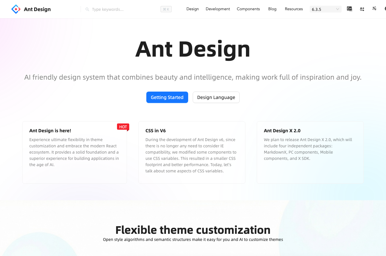 Ant Design system