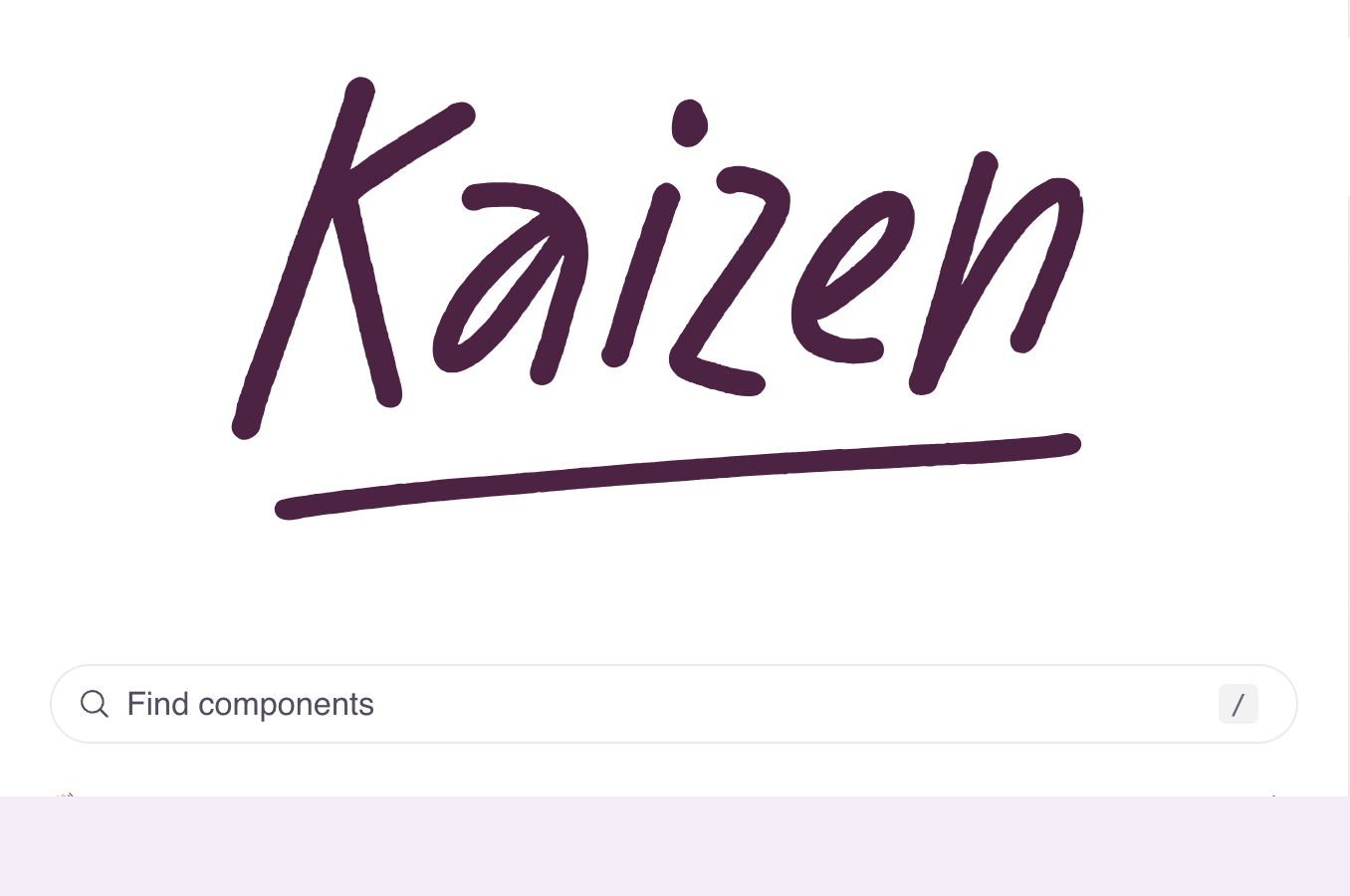 Kaizen design system