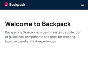 Backpack design system