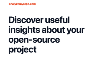 Analyzemyrepo Github tool