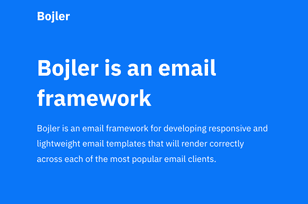 Bojler email framework website
