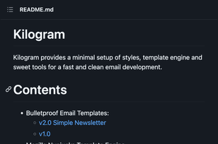 kilogram email framework github
