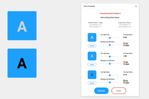 Color Contrast Checker Figma plugin