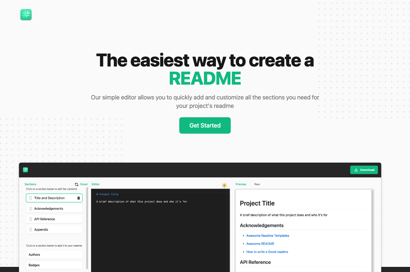 readme.so GitHub tool