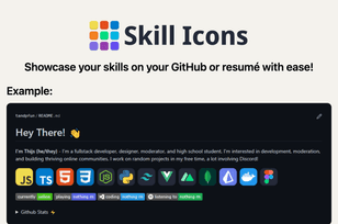 Skill icons Github tool
