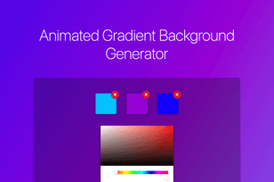 Animated Gradient Background Generator website