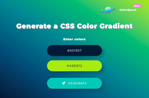 ColorSpace Gradient Color Generator