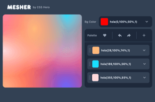 CSS mesh gradients generator