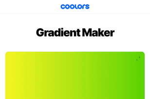 Gradient maker by Coolors