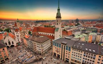 View of Munich city, germany