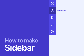 How to create a sidebar menu