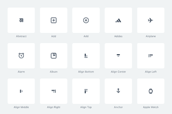 CSS Icons set