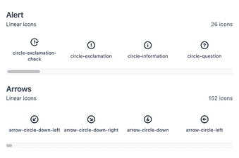 Dazzle UI icon library