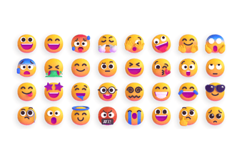 Fluent Emoji icon library