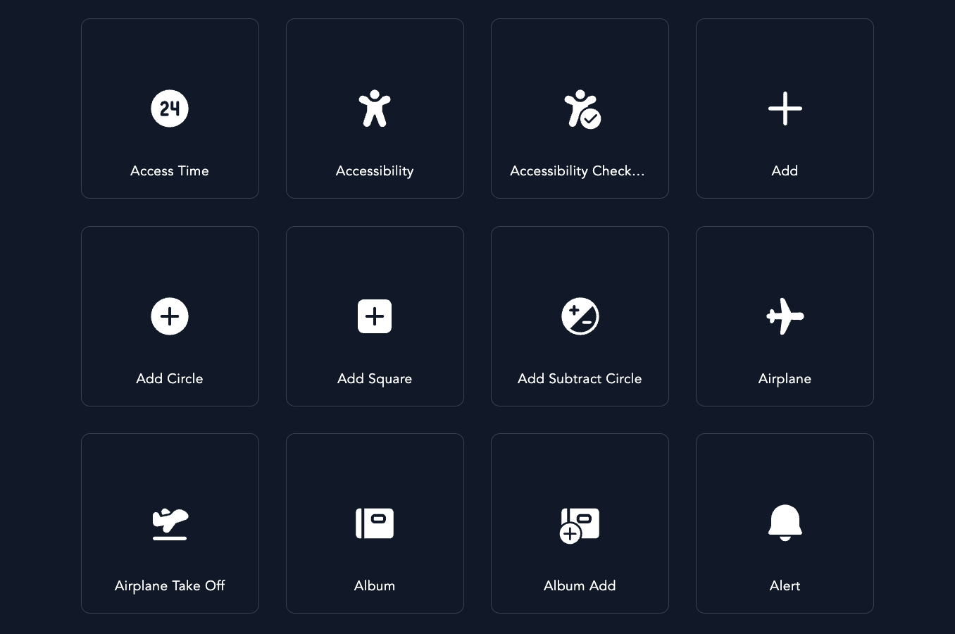 Fluent Icons icon library