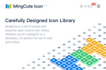 MingCute icon set website