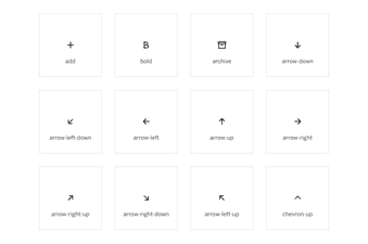 Mono icons set