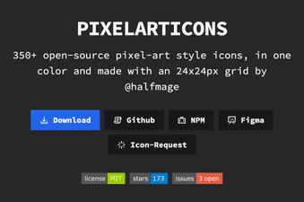 Pixelarticons icon set website