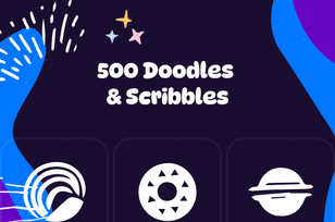 500 doodles & scribbles