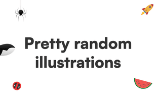 Pretty random illustrations set