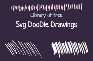 Svg doodle drawings illustration library