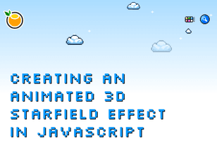 Creating an animated 3D starfield effect article