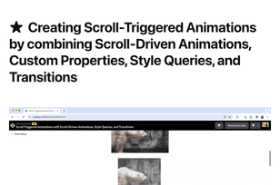 Creating scroll-triggered animations