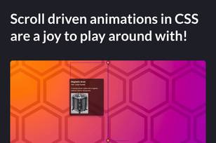 Scroll driven animations in CSS web animation article