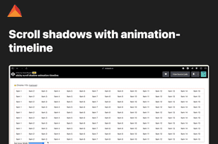 Scroll shadows with animation-timeline article