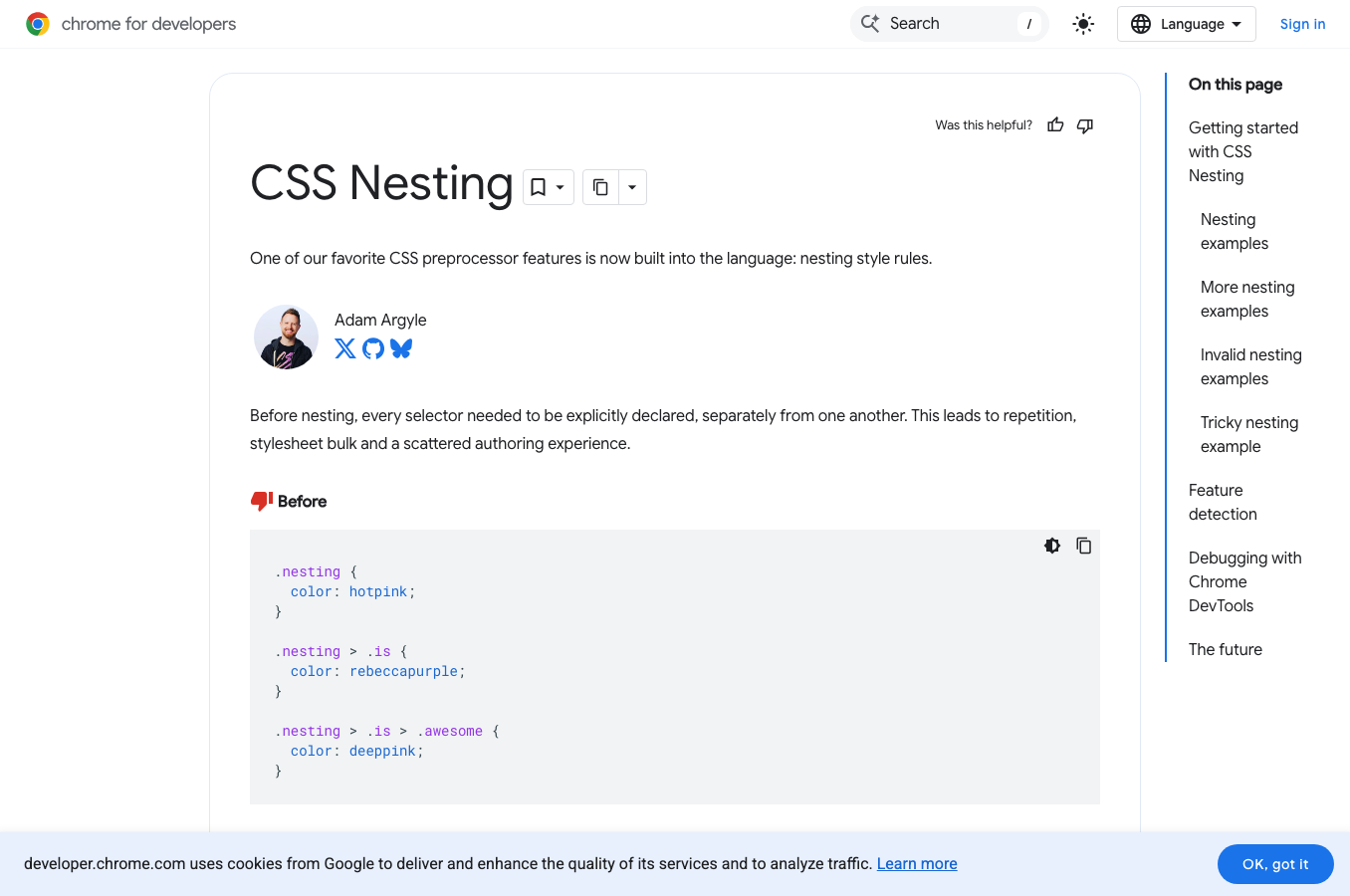 CSS Nesting