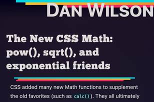 The new CSS math: rem() and mod() article