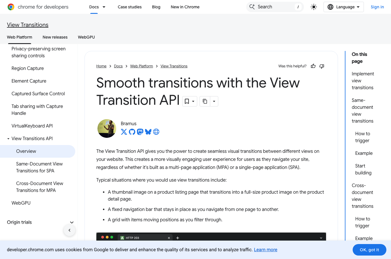View Transitions Chrome Developers