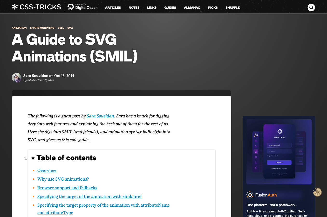 SVG animation guide CSS-Tricks