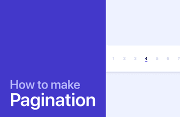 Learn how to make a pagination with CSS and JS