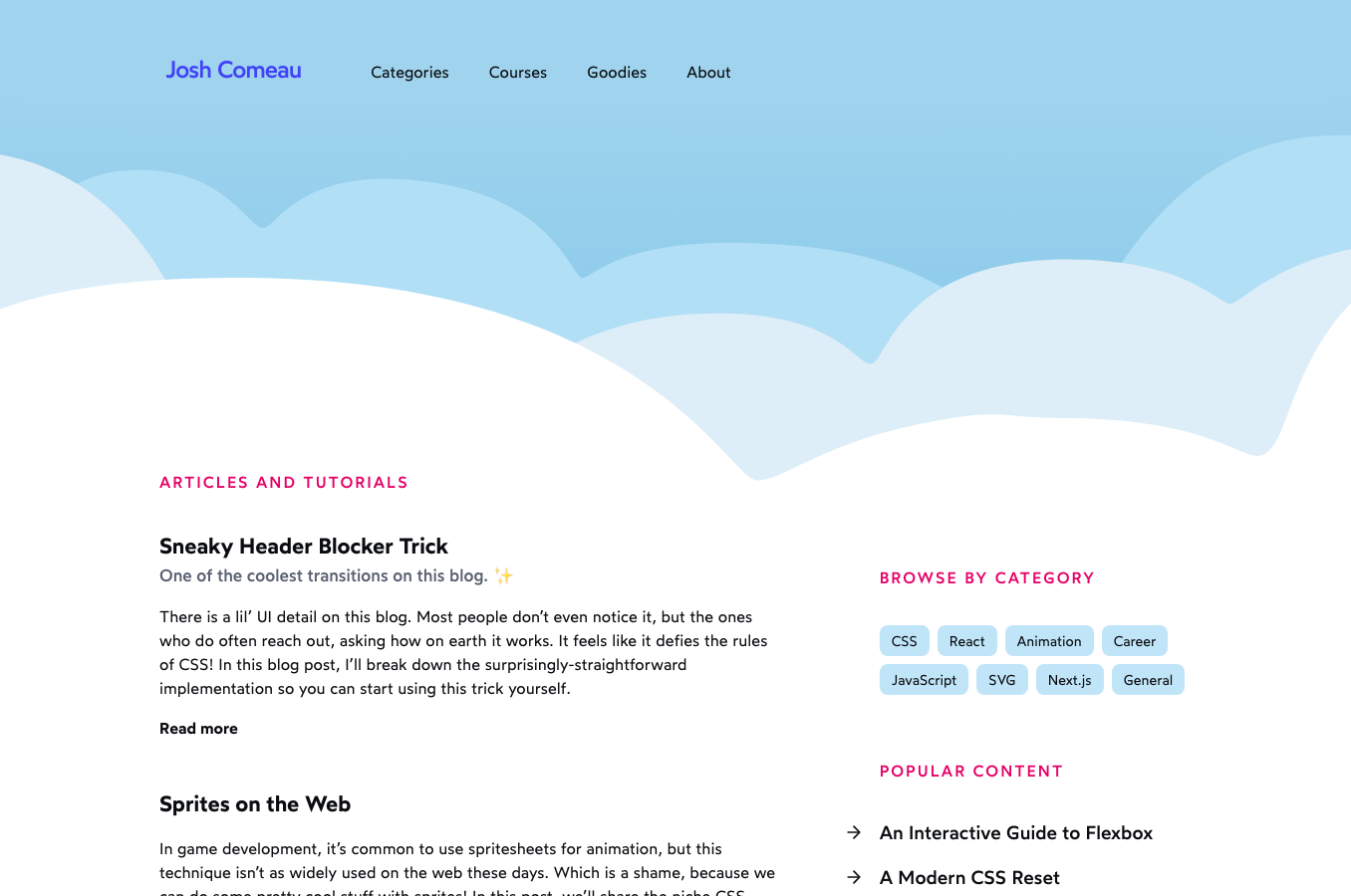 Josh Comeau newsletter