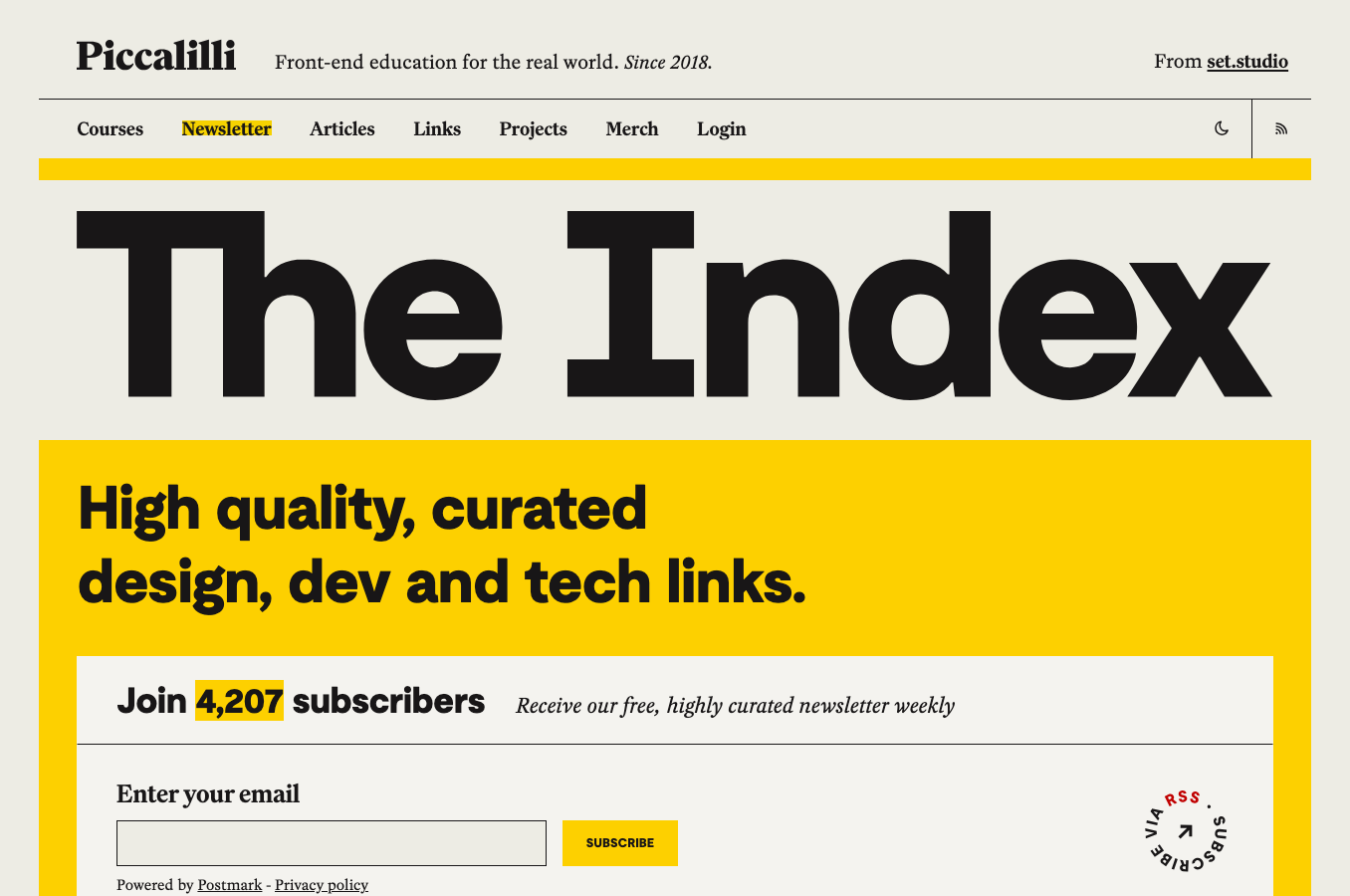 The Index newsletter