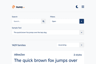 Bunny Fonts typography tool