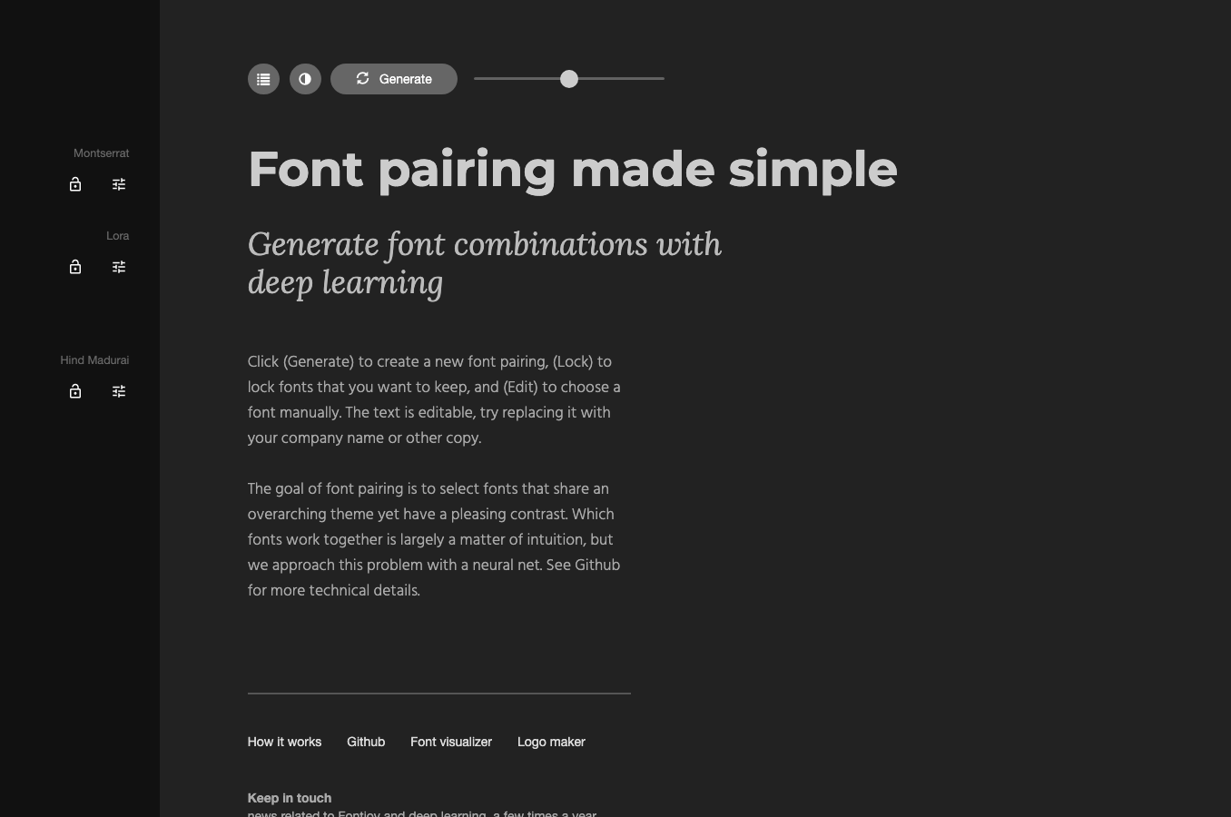 Fontjoy typography tool