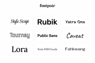 Fontpair typography tool