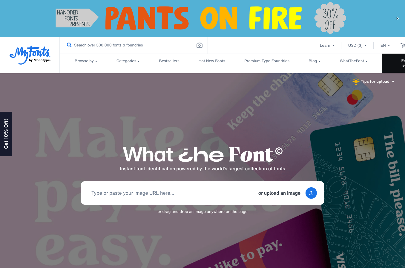 WhatTheFont typography tool
