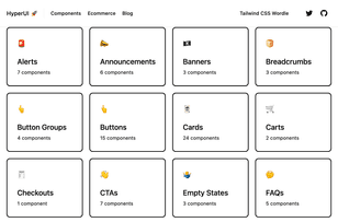 HyperUI UI components library website