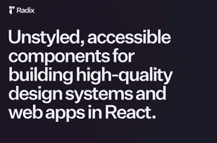Radix UI component library website
