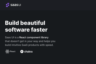 Saas UI UI components library website