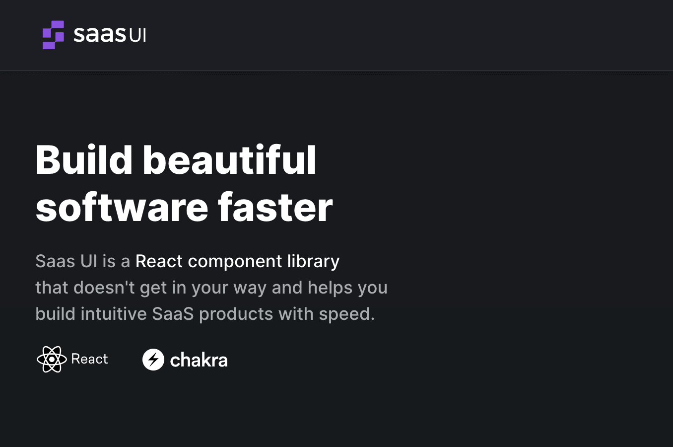 Saas UI component library