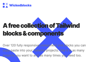 WickedBlocks UI components library website